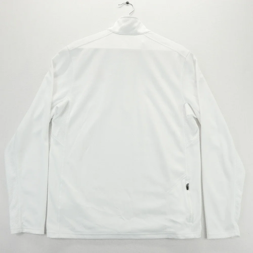 Nike Alabama Crimson Tide Dri-FIT 1/4 Zip Training Pullover White Mens Medium